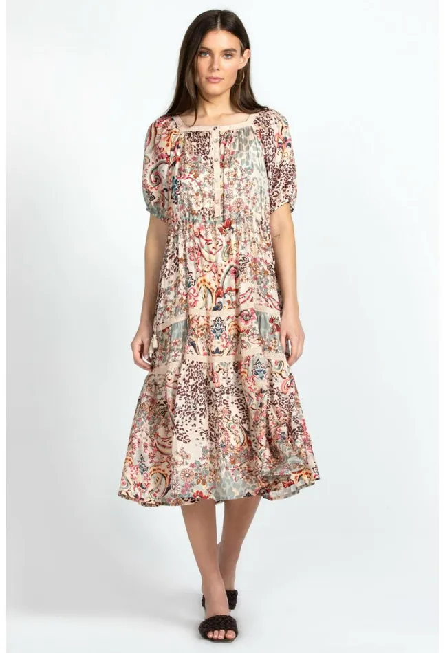 Women Jungle Paisley Zenovia Dress Jungle Paisley Johnny Was Dresses