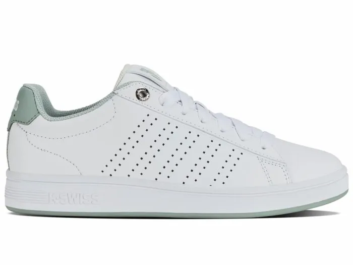 Women KSwiss Lifestyle BASE COURT Whitecanary Greenfrosty Green