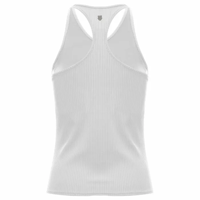 Women KSwiss TShirts and Tops RIB TANK WBRA White