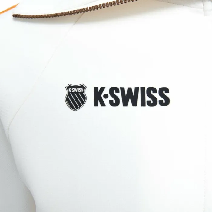 Women KSwiss Tennis and Pickleball MCLAREN VINTAGE SOFT TRACK JACKET White