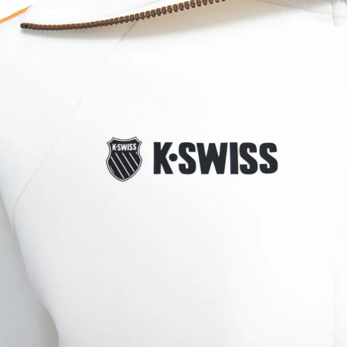 Women KSwiss Tennis and Pickleball MCLAREN VINTAGE SOFT TRACK JACKET White