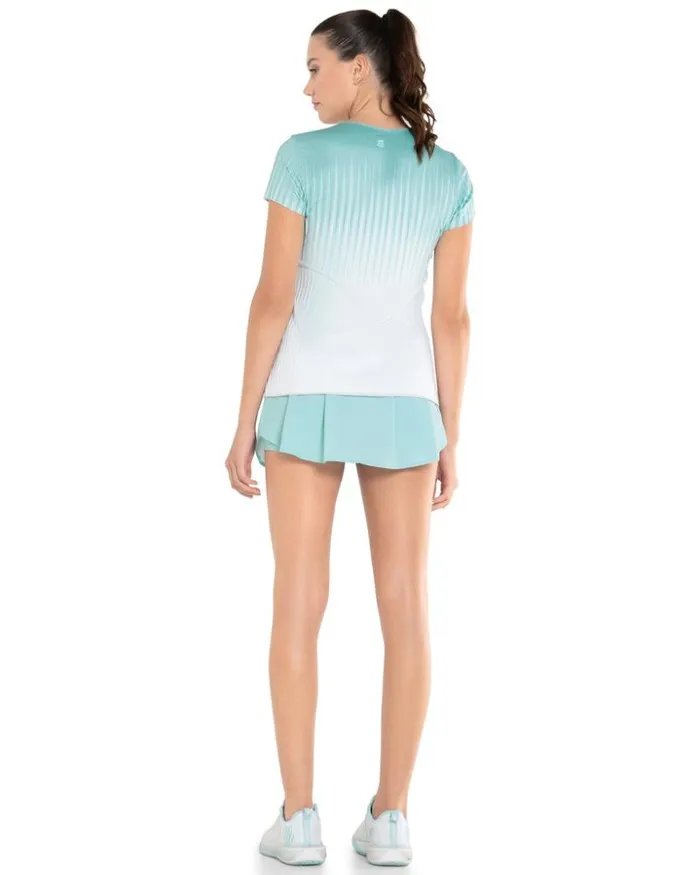 Women KSwiss Tennis and Pickleball PLEATED SS CREW Nile