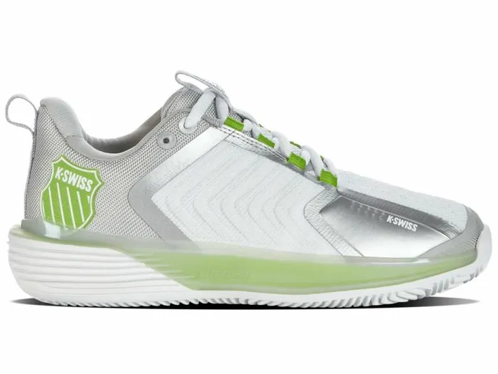 Women KSwiss Tennis ULTRASHOT 3 HB Whitegray Violetlime Green
