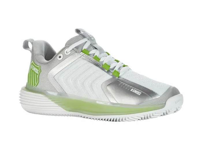 Women KSwiss Tennis ULTRASHOT 3 HB Whitegray Violetlime Green