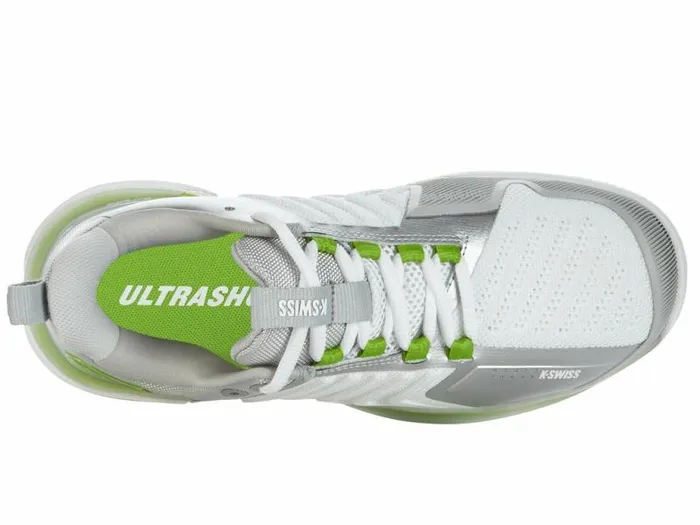 Women KSwiss Tennis ULTRASHOT 3 HB Whitegray Violetlime Green