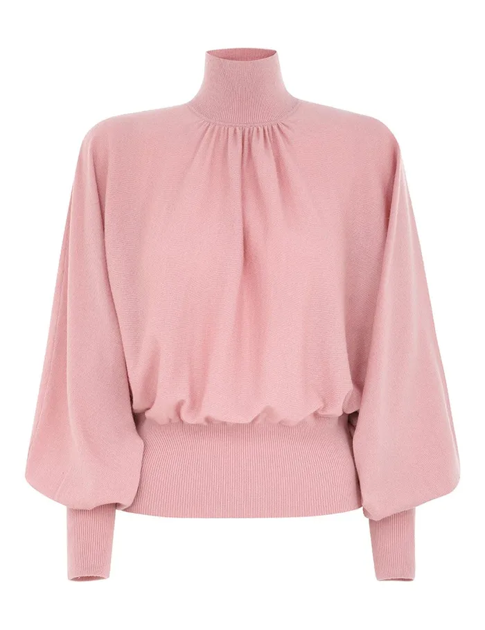 Women Knitwear Zimmermann Batwing Sweater Dusty Pink