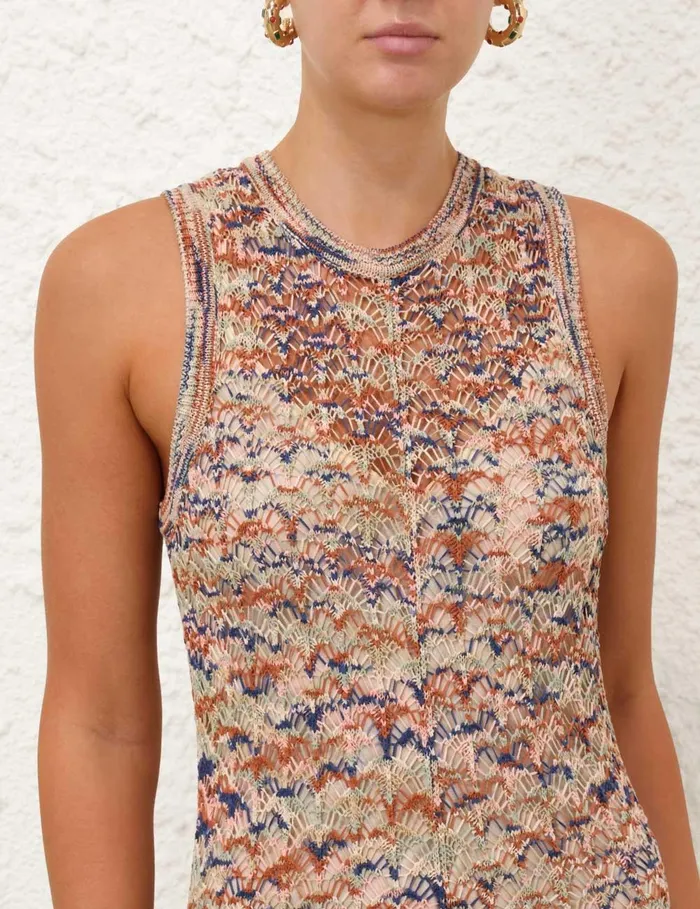 Women Knitwear Zimmermann Wylie Tank Knit Dress Multi