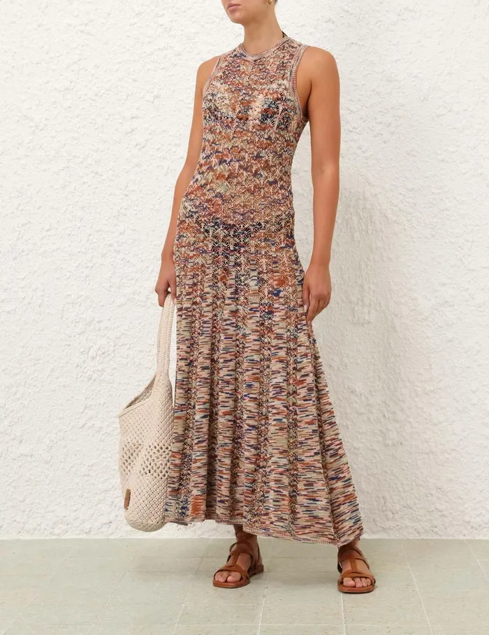 Women Knitwear Zimmermann Wylie Tank Knit Dress Multi