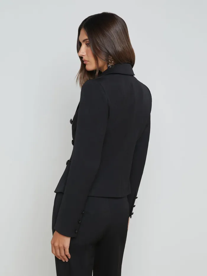 Women L039Agence Blazers and Jackets New Andalusia Blazer Blackwhite Women L039Agence Blazers and Jackets New Andalusia Blazer Blackwhite
