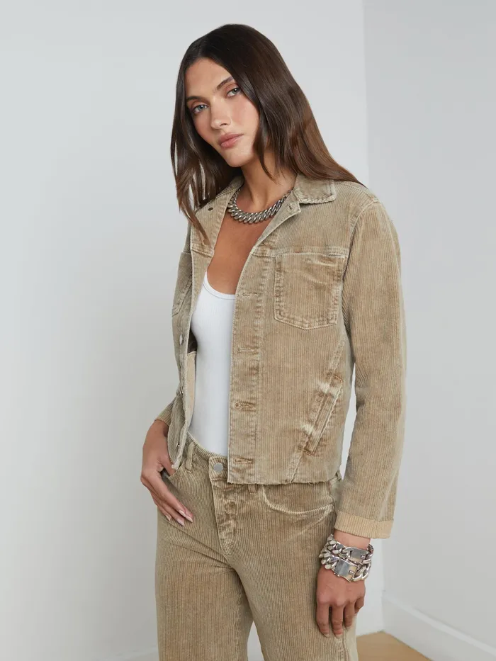 Women L039Agence Blazers and Jackets New Janelle Corduroy Jacket Barrel