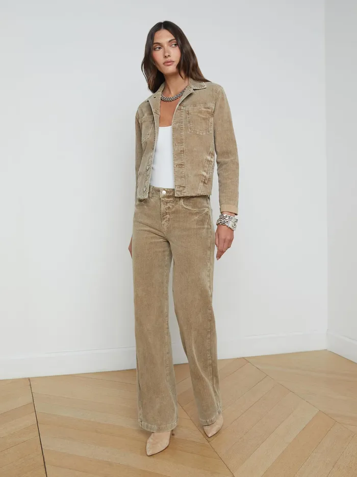 Women L039Agence Blazers and Jackets New Janelle Corduroy Jacket Barrel