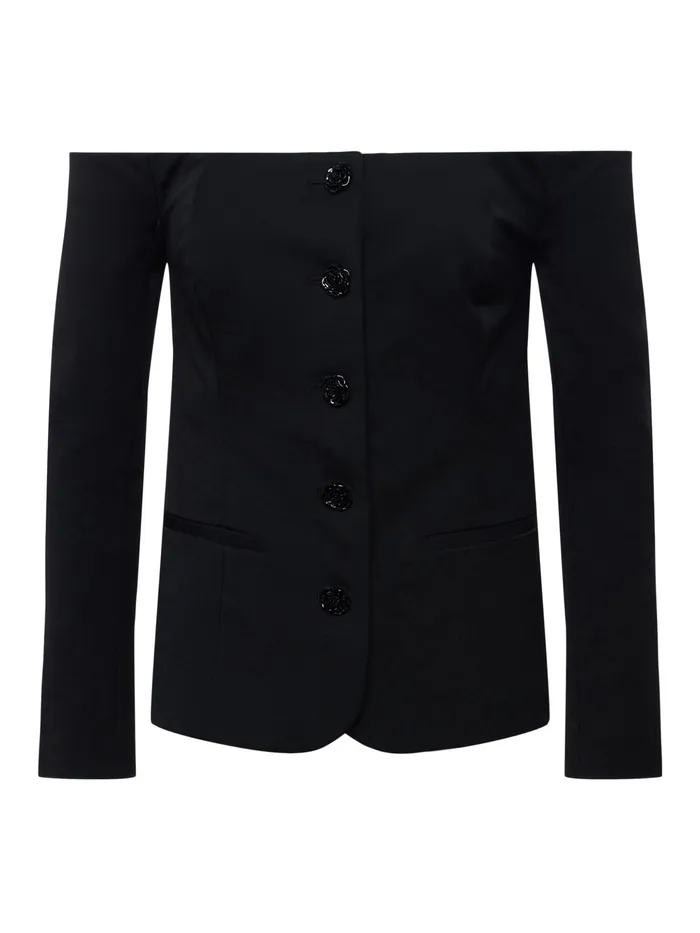 Women L039Agence Blouses and Tops Alice Blazer Top Black Women L039Agence Blouses and Tops Alice Blazer Top Black