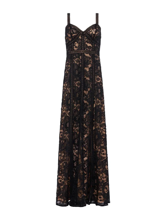 Women L039Agence Dresses and Jumpsuits Avignon Lace Maxi Dress Black Women L039Agence Dresses and Jumpsuits Avignon Lace Maxi Dress Black
