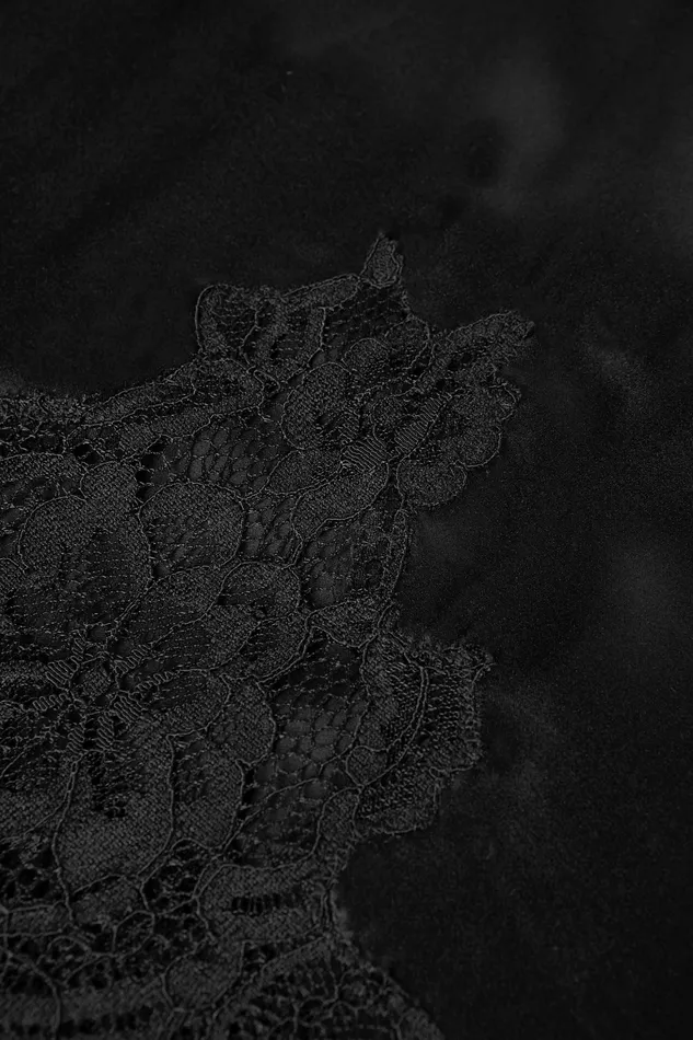 Women L039Agence Dresses and Jumpsuits Scotly Silk Lace Dress Black Women L039Agence Dresses and Jumpsuits Scotly Silk Lace Dress Black