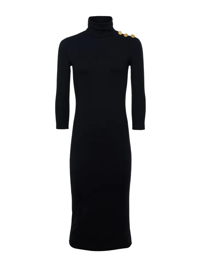 Women L039Agence Knitwear Voletta Turtleneck Knit Dress Black Women L039Agence Knitwear Voletta Turtleneck Knit Dress Black