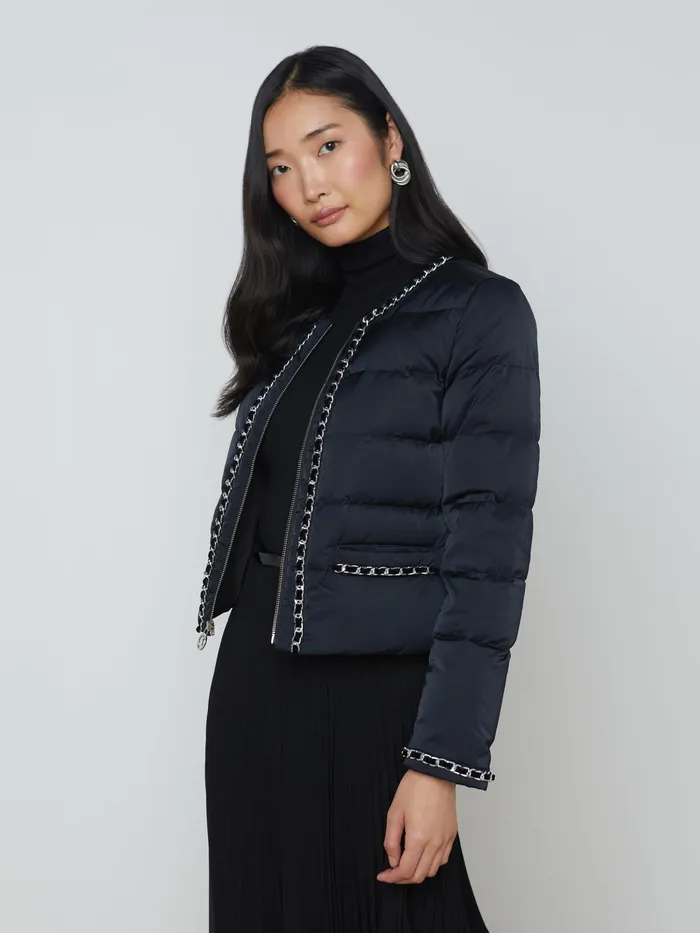 Women L039Agence Outerwear New Crest Down Jacket Black Women L039Agence Outerwear New Crest Down Jacket Black