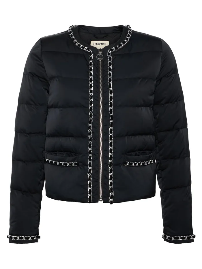 Women L039Agence Outerwear New Crest Down Jacket Black Women L039Agence Outerwear New Crest Down Jacket Black