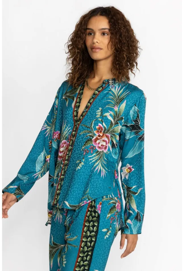 Women Lagoon Belinda Button Up Lagoon Johnny Was Tops