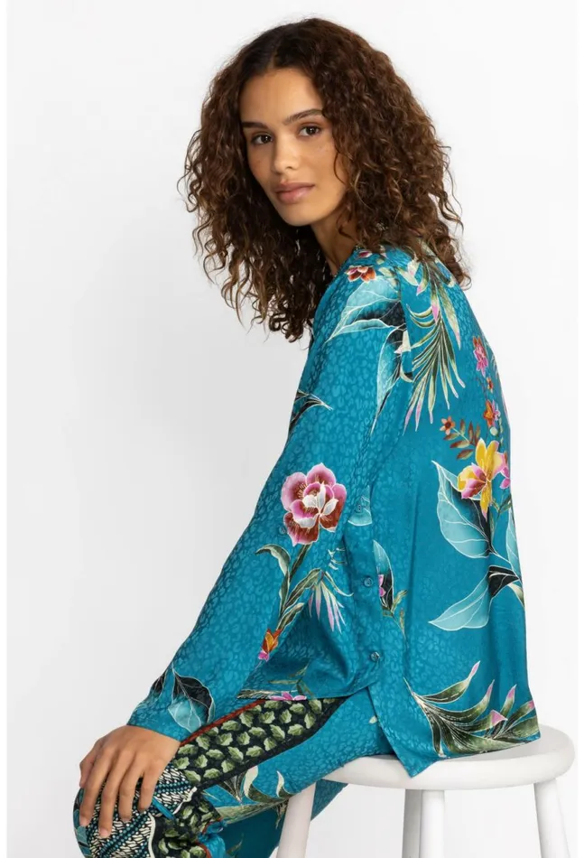 Women Lagoon Belinda Button Up Lagoon Johnny Was Tops