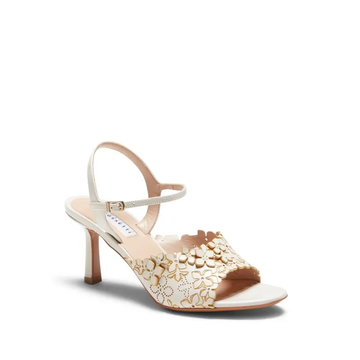 Women Leather Sandal Ivory Fratelli Rossetti Sandals
