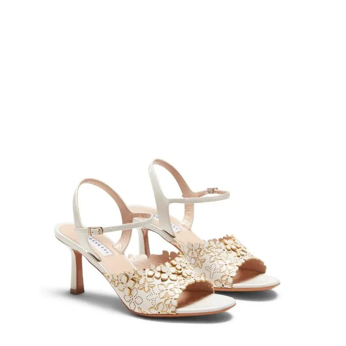 Women Leather Sandal Ivory Fratelli Rossetti Sandals