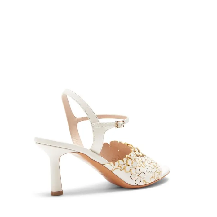 Women Leather Sandal Ivory Fratelli Rossetti Sandals