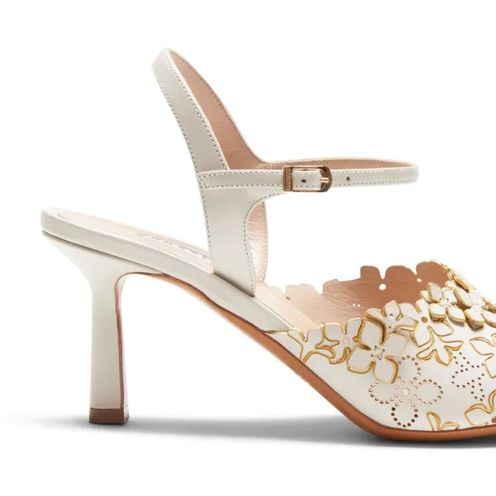 Women Leather Sandal Ivory Fratelli Rossetti Sandals