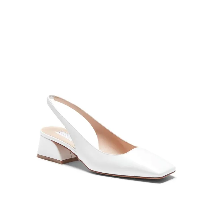 Women Leather Slingback White Fratelli Rossetti Dcollet