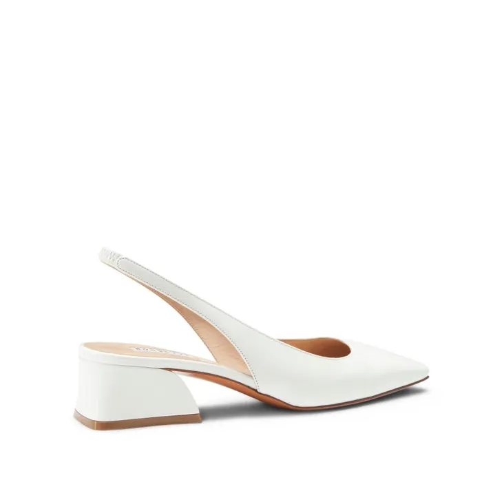 Women Leather Slingback White Fratelli Rossetti Dcollet Women Leather Slingback White Fratelli Rossetti Dcollet