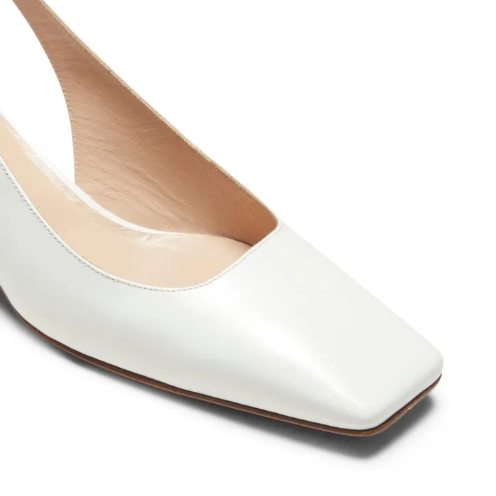 Women Leather Slingback White Fratelli Rossetti Dcollet Women Leather Slingback White Fratelli Rossetti Dcollet