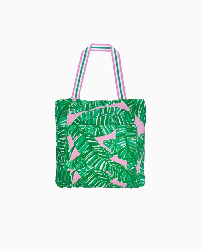 Women Lilly Pulitzer Bags Towel Tote Conch Shell Pink Lets Go Bananas