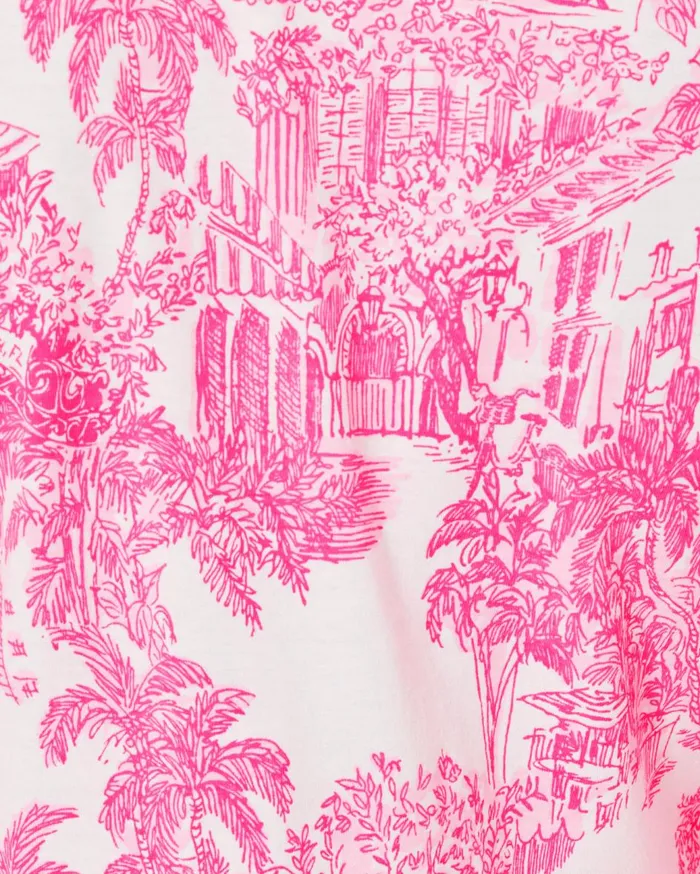 Women Lilly Pulitzer Dresses UPF 50 Solia ChillyLilly Dress Amaryllis Red Secret Hideaway