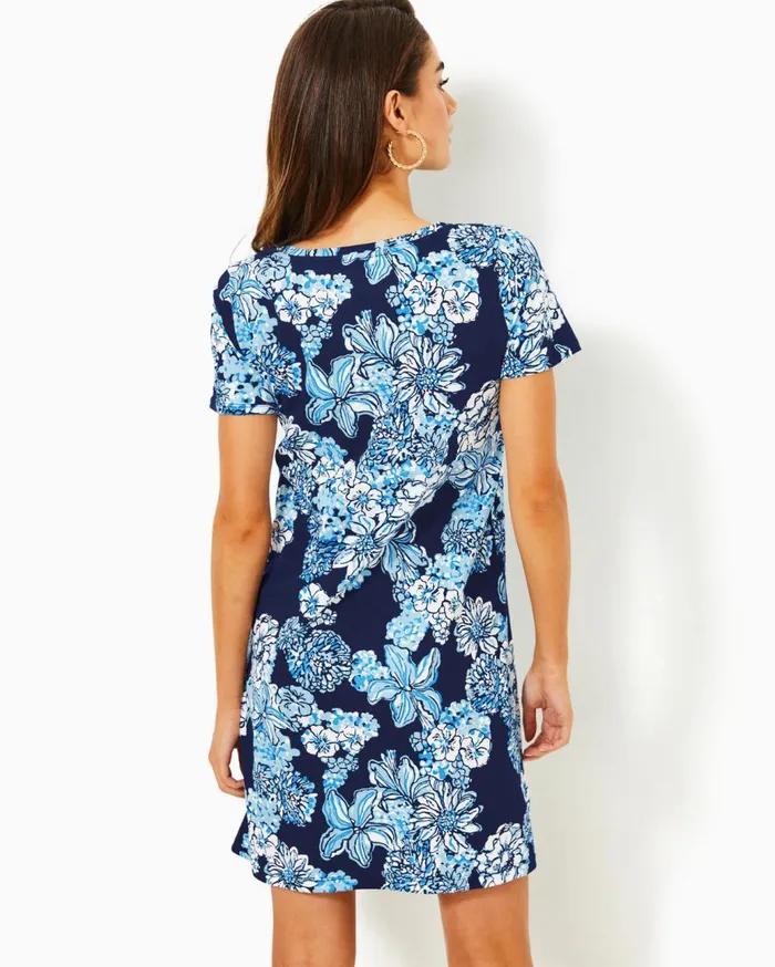 Women Lilly Pulitzer Dresses UPF 50 Solia ChillyLilly Dress Amaryllis Red Secret Hideaway