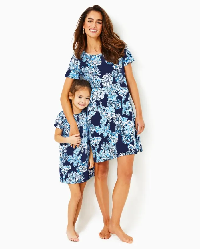 Women Lilly Pulitzer Dresses UPF 50 Solia ChillyLilly Dress Amaryllis Red Secret Hideaway
