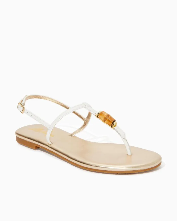 Women Lilly Pulitzer Shoes Daphne Sandal Resort White