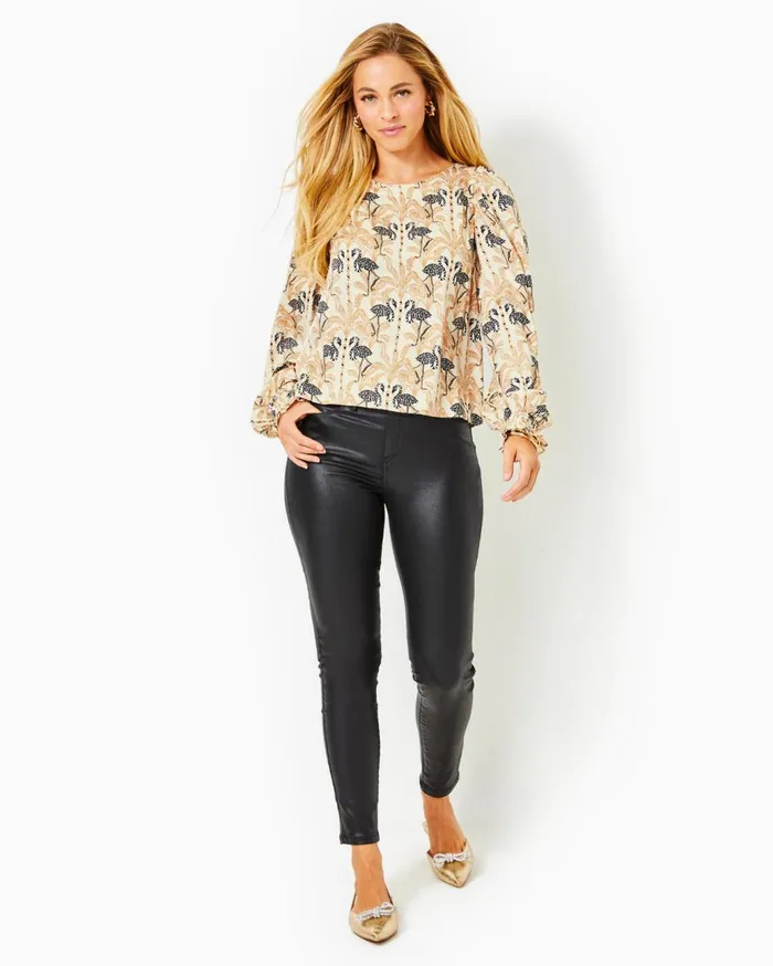 Women Lilly Pulitzer Tops Everglade Long Sleeve Top Deeper Coconut Lil Stir It Up Women Lilly Pulitzer Tops Everglade Long Sleeve Top Deeper Coconut Lil Stir It Up