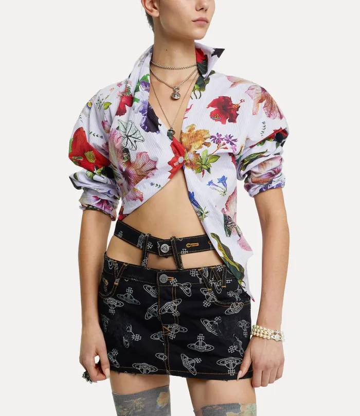 Women Long Sleeve Natalia Shirt Flower Vivienne Westwood Tops And Shirts Women Long Sleeve Natalia Shirt Flower Vivienne Westwood Tops And Shirts