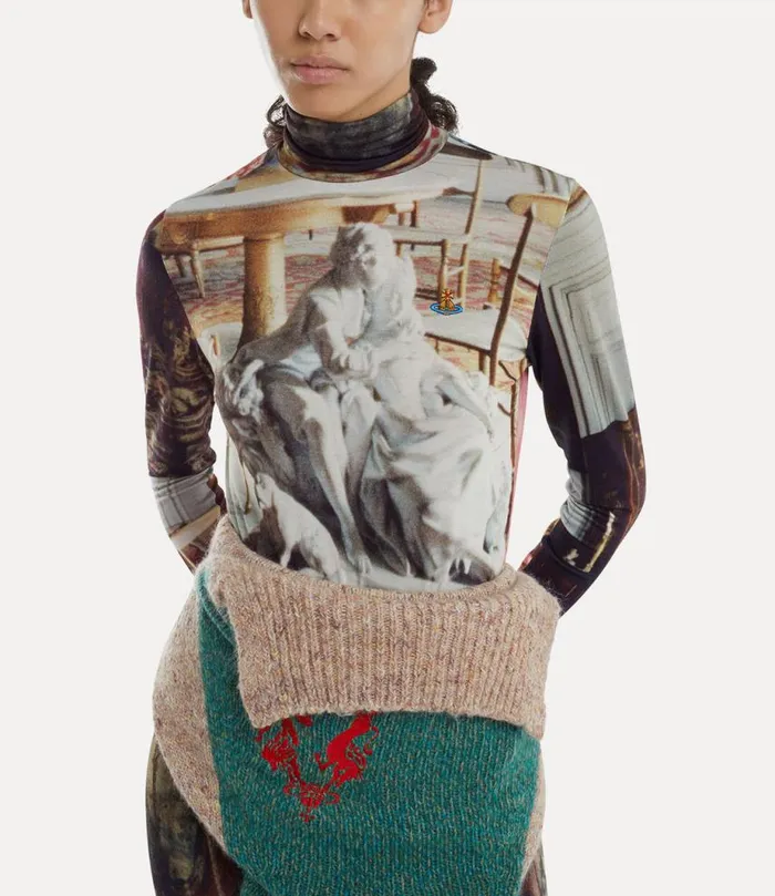 Women Long Sleeve Turtle Neck Salon Vivienne Westwood Tops And Shirts Women Long Sleeve Turtle Neck Salon Vivienne Westwood Tops And Shirts