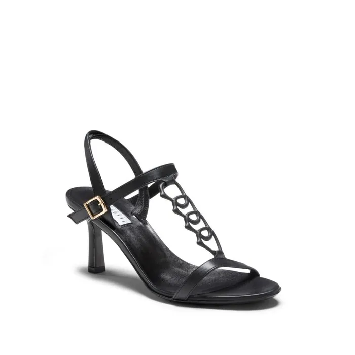 Women Magenta Leather Sandal Black Fratelli Rossetti Sandals