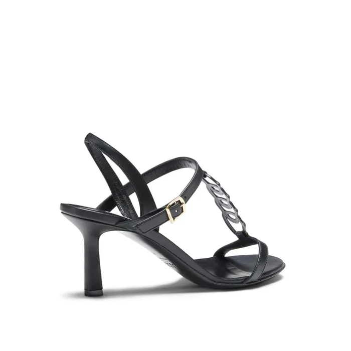 Women Magenta Leather Sandal Black Fratelli Rossetti Sandals