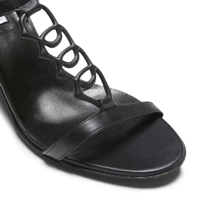 Women Magenta Leather Sandal Black Fratelli Rossetti Sandals