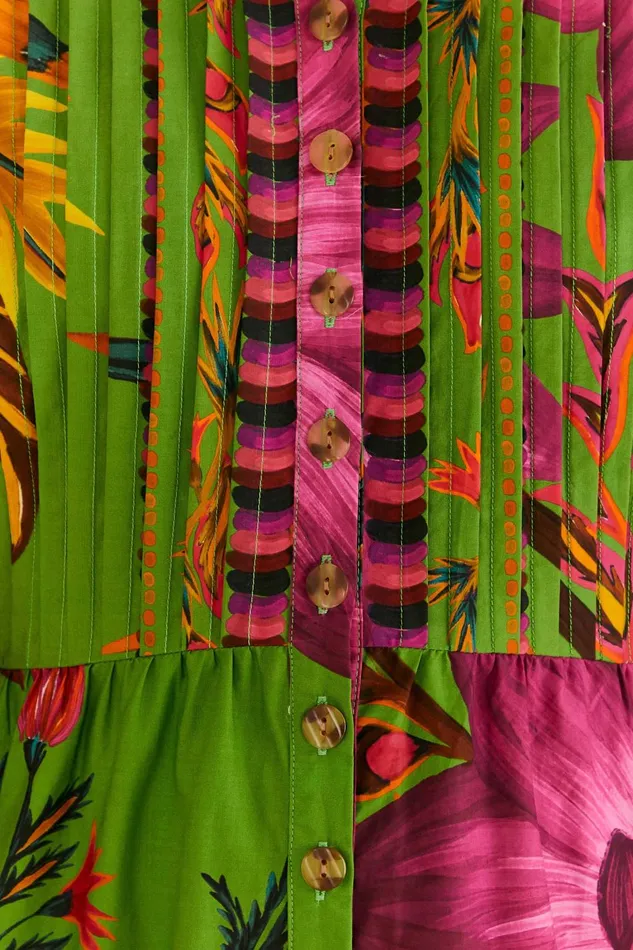 Women Maxi Dresses Farm Rio Maxi Flowers Organic Cotton Maxi Dress