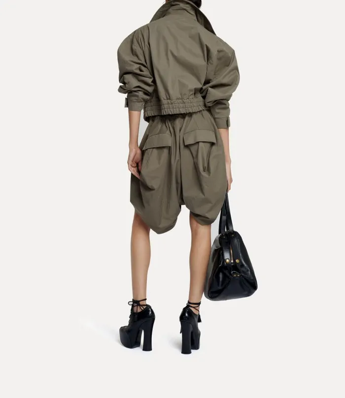 Women Memphis Cropped Bomber Jacket Khaki Vivienne Westwood Coats And Jackets Women Memphis Cropped Bomber Jacket Khaki Vivienne Westwood Coats And Jackets