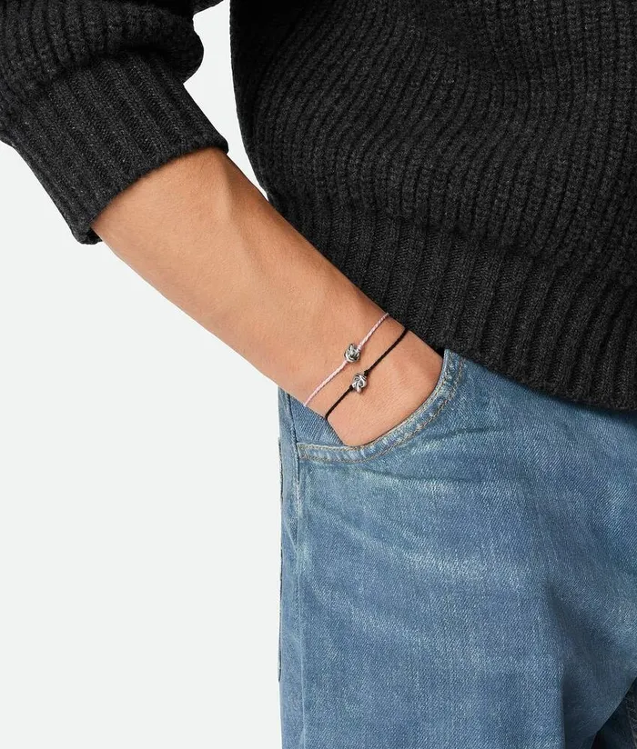 WomenMen Bottega Veneta Bracelets Friendship Bracelet Black