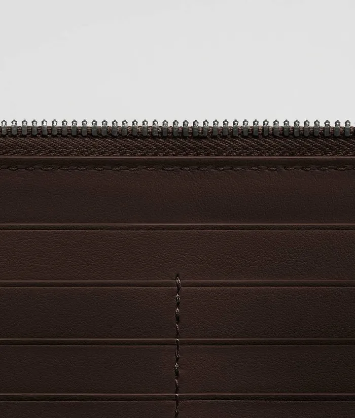WomenMen Bottega Veneta Long Wallets Cassette Zip Around Wallet Fondant