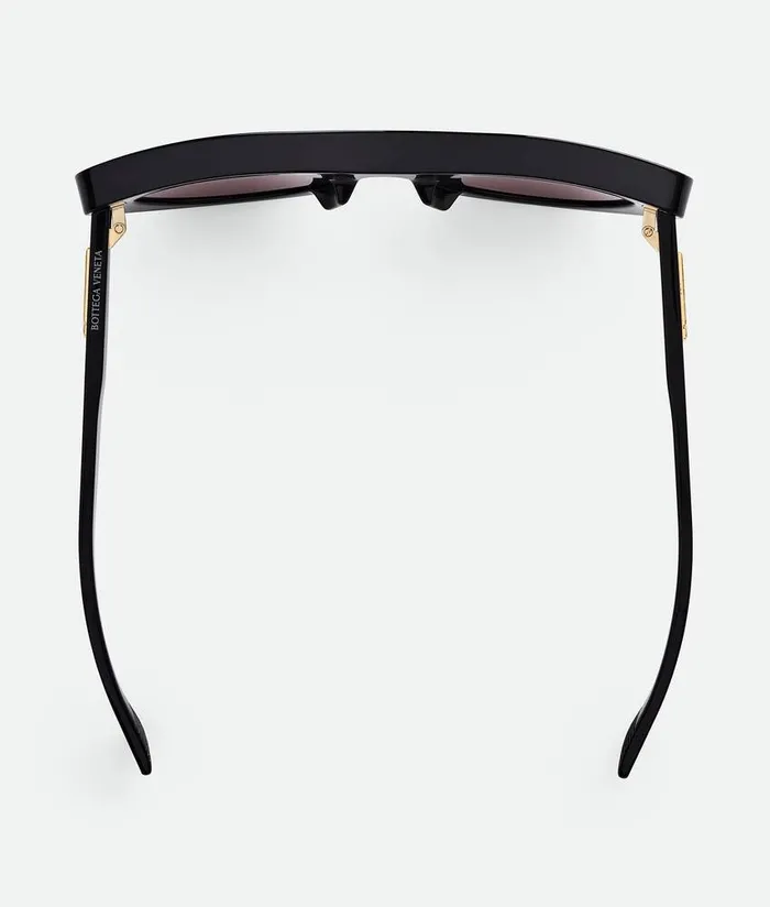 WomenMen Bottega Veneta Sunglasses Sharp Cat Eye Sunglasses Blackgrey