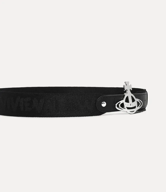 WomenMen Line Orb Webbing Belt Black Vivienne Westwood Belts And Harnesses