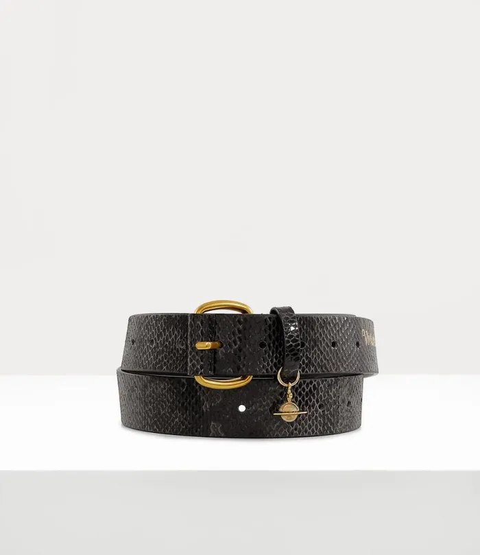 WomenMen Wide Alex Charm Belt Black Vivienne Westwood Belts And Harnesses
