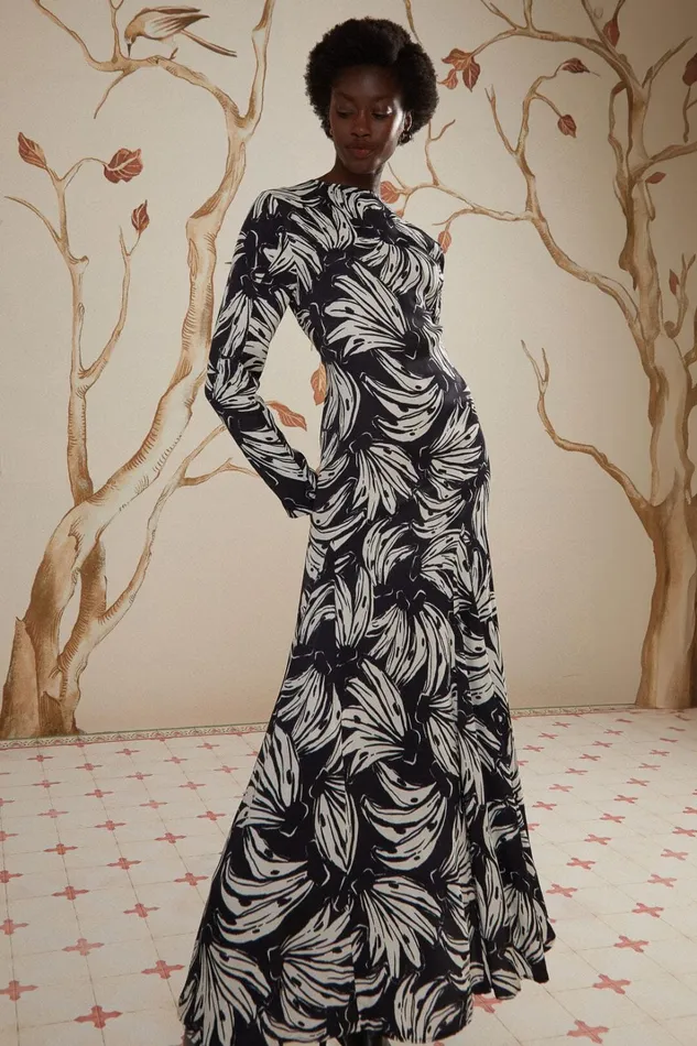 Women Midi Dresses Farm Rio Black Bossa Banana Lenzing Ecovero Viscose Midi Dress Women Midi Dresses Farm Rio Black Bossa Banana Lenzing Ecovero Viscose Midi Dress