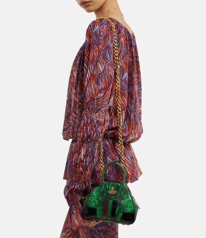 Women Mini Yasmine Chain Bag Green Vivienne Westwood Handbags Women Mini Yasmine Chain Bag Green Vivienne Westwood Handbags